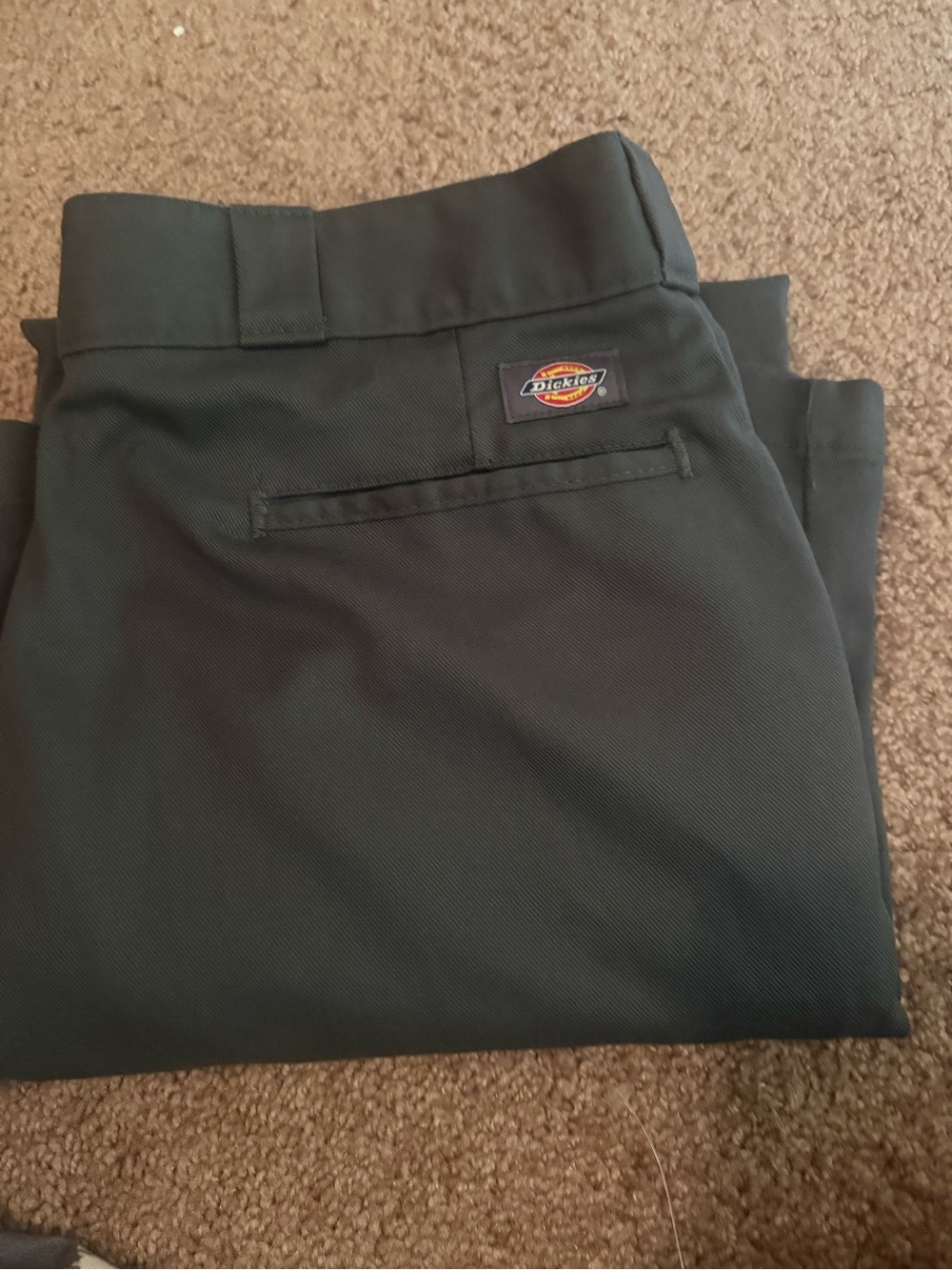 Dickies Men's Dark Green Work Chinos